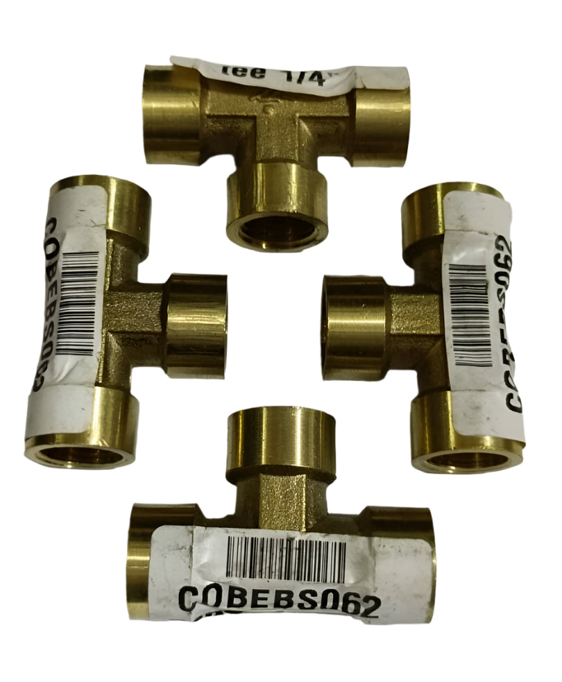 Brass Female Tee 1/4"