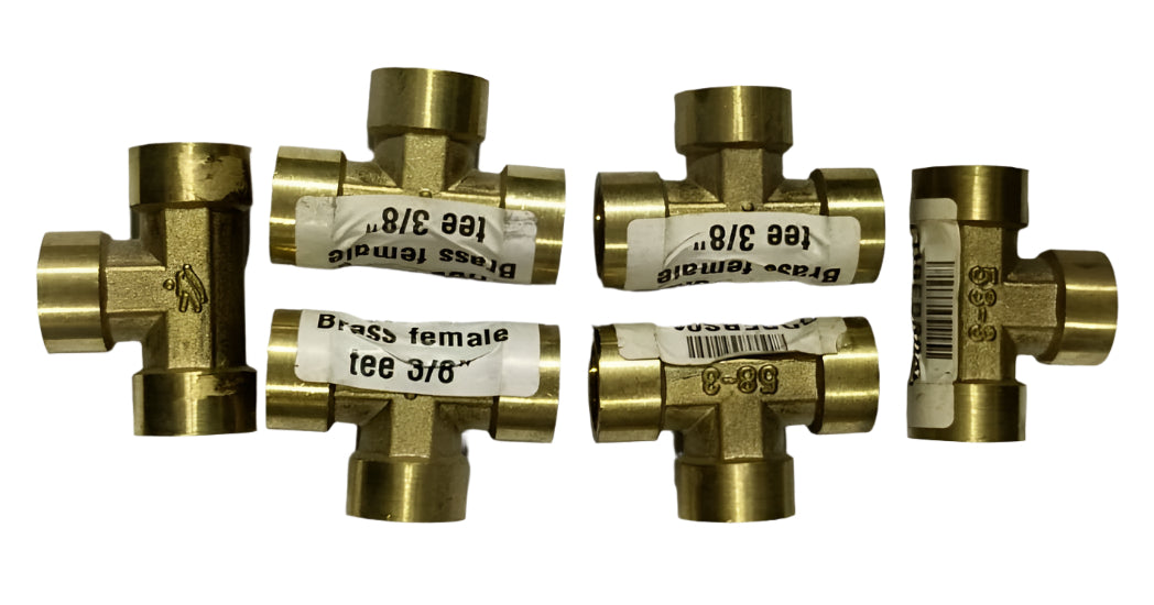 Brass Female Tee 3/8"