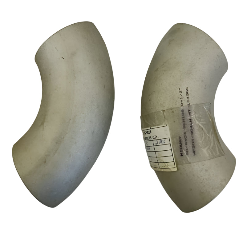 Elbow S/Steel Midway 2-1/2" SA/A403 90 Deg