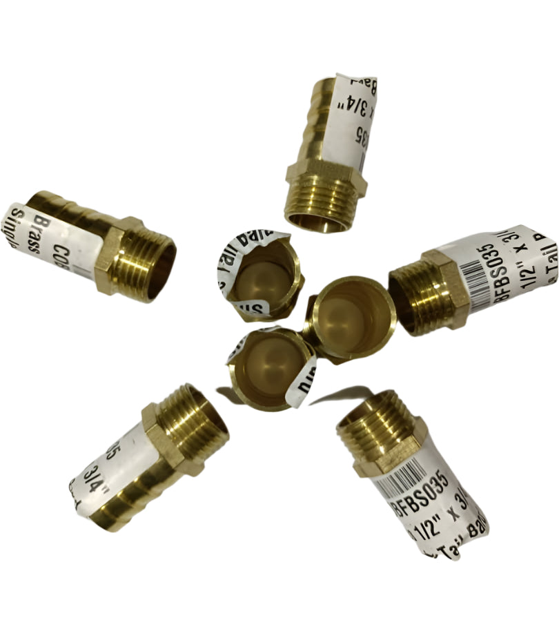 Brass 1/2" x 3/4" Single Tail Bard