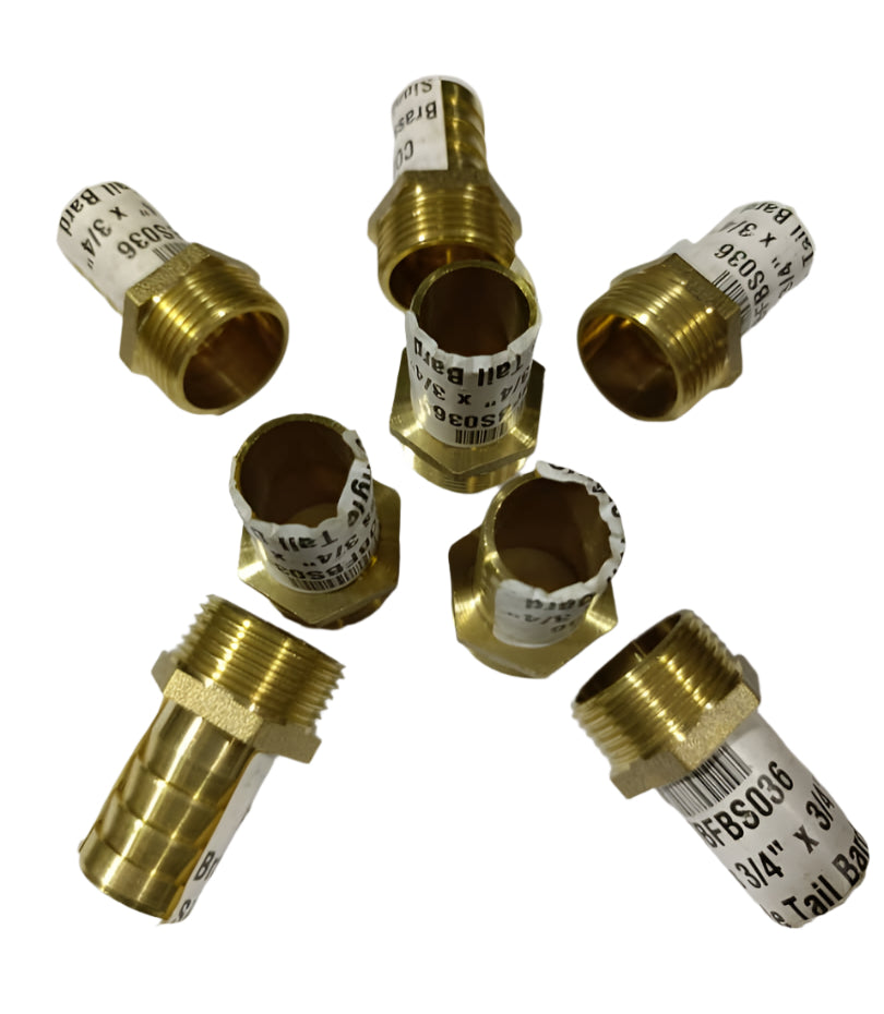 Brass 3/4" x 3/4" Single Tail Bard