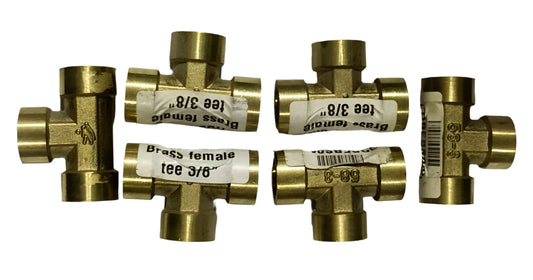 Brass Female Tee 3/8"
