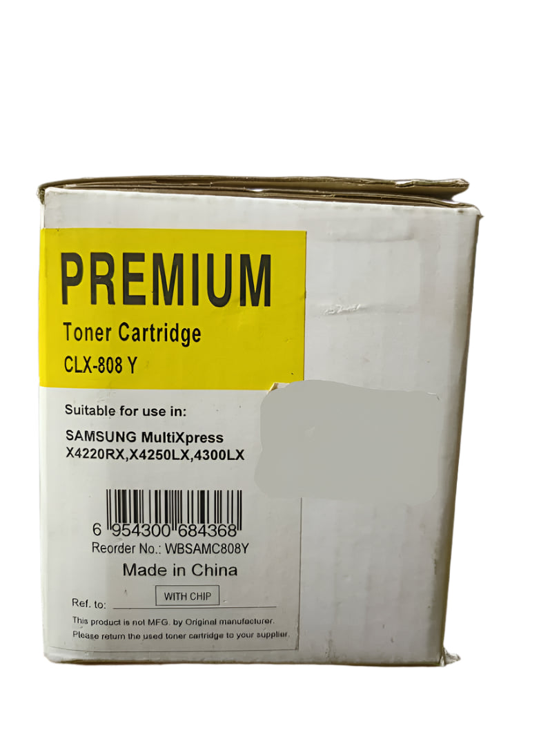 Toner CLX-800 Yellow - suit SL-X4300 Samsung